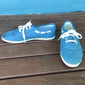 👟BASIC EDITIONS Blue Jean Canvas Sneakers
